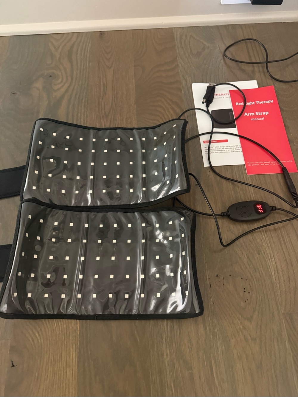 LED Red Light Therapy for Arms w 5 levels /7 timers and Frequency setting.